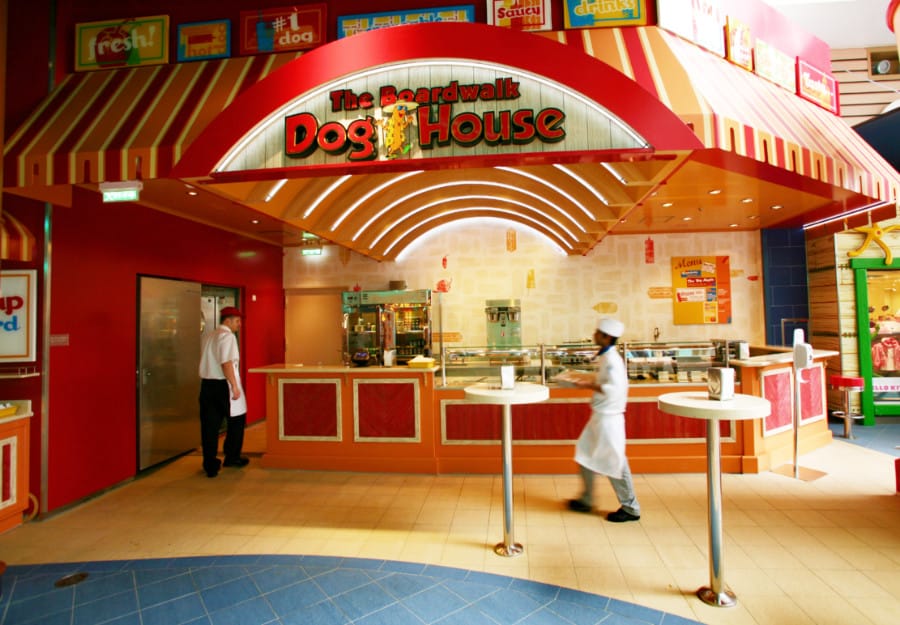 The Boardwalk Doghouse onboard Royal Caribbean's Allure of the Seas