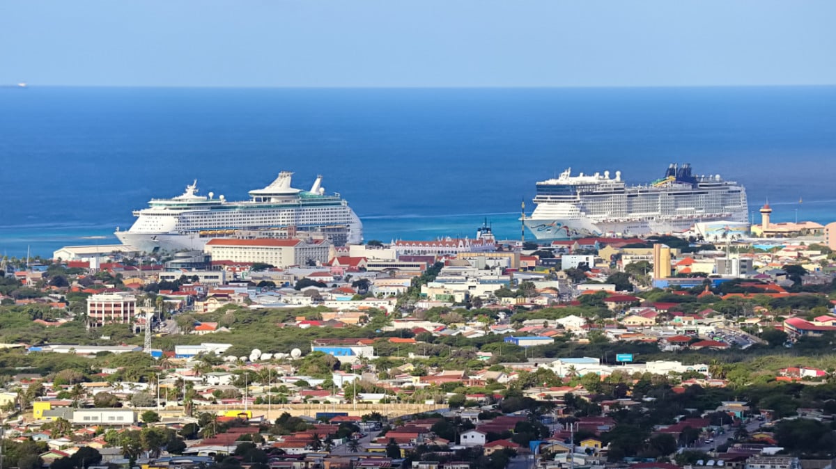 Cruise Ships Docked in Aruba