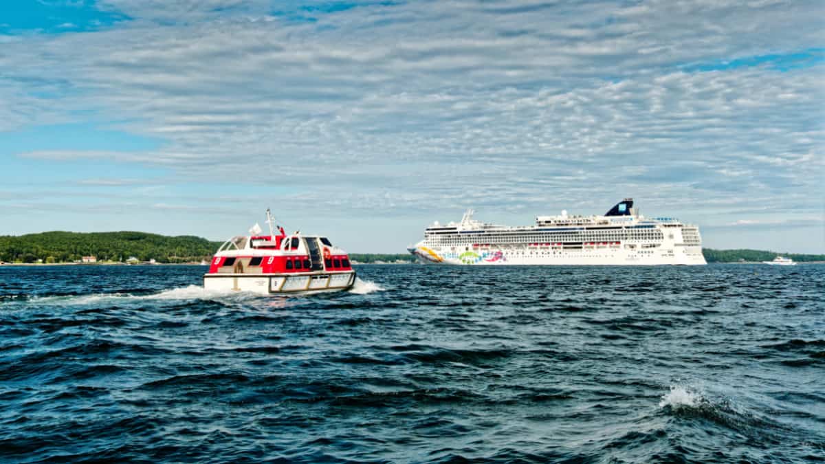 Cruise Ship in Bar Harbor, Maine