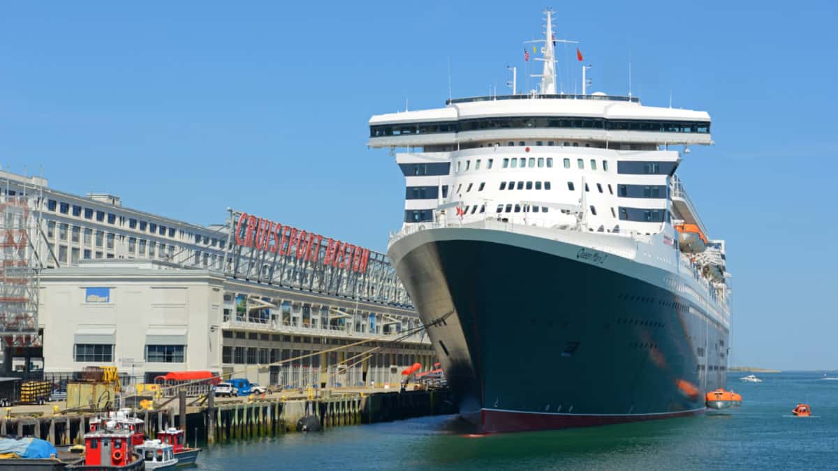Cruise Ship Docked in Boston