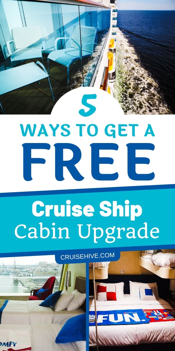 Follow these cruise tips on how you can get a free cruise ship cabin upgrade.