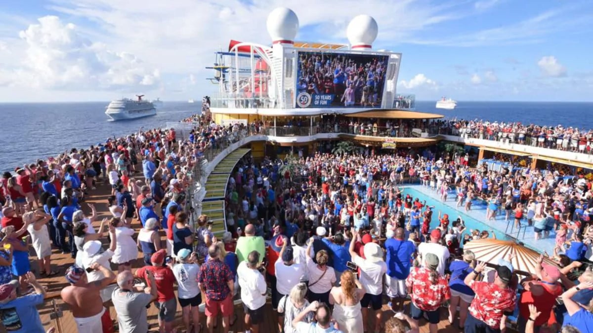 Carnival Cruise Line Deck Party