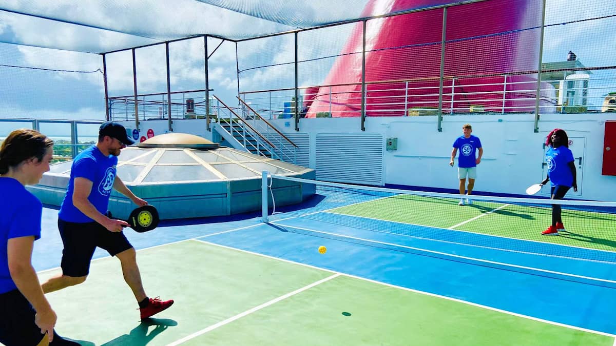 Pickleball Court on Carnival Conquest