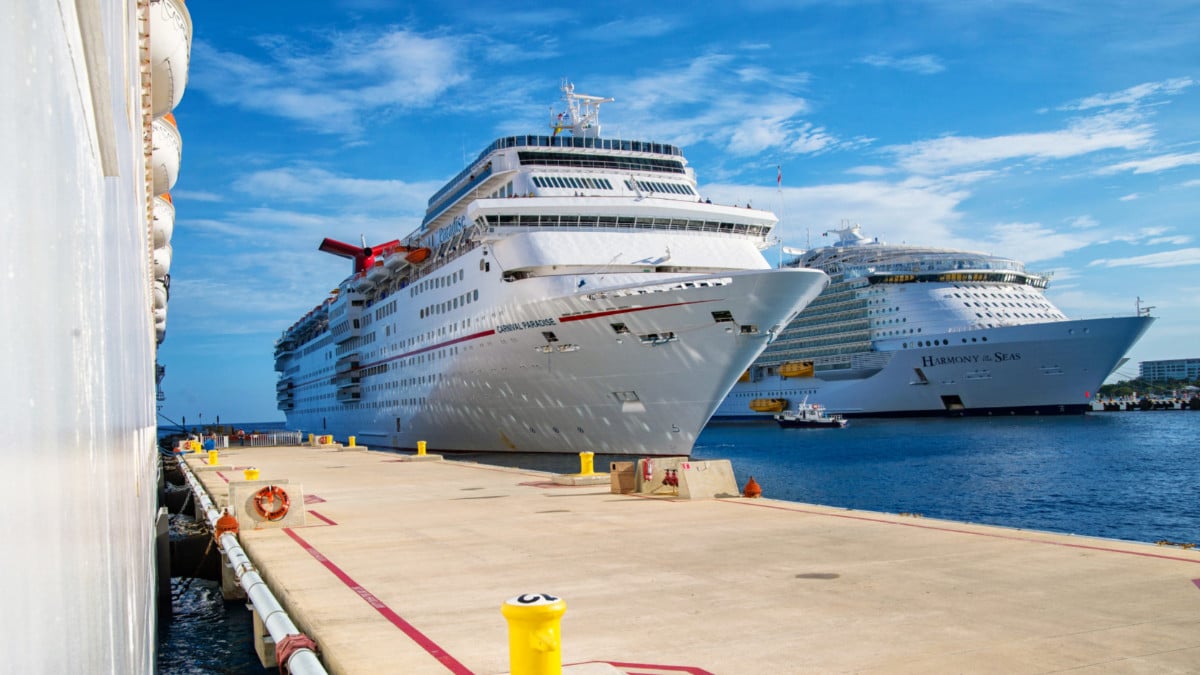 Cruise Ships Docked in Cozumel, Mexico