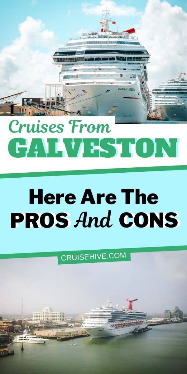 The pros and cons for cruises from Galveston, a popular port in Texas for a cruise vacation. Covering nearby hotels, things to do and even restaurants on the island.