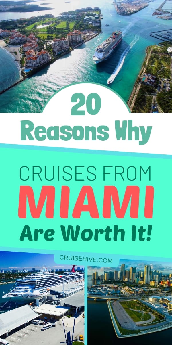 How about a Miami cruise? Here are 20 reasons why you should travel from Miami, Florida on a cruise vacation.