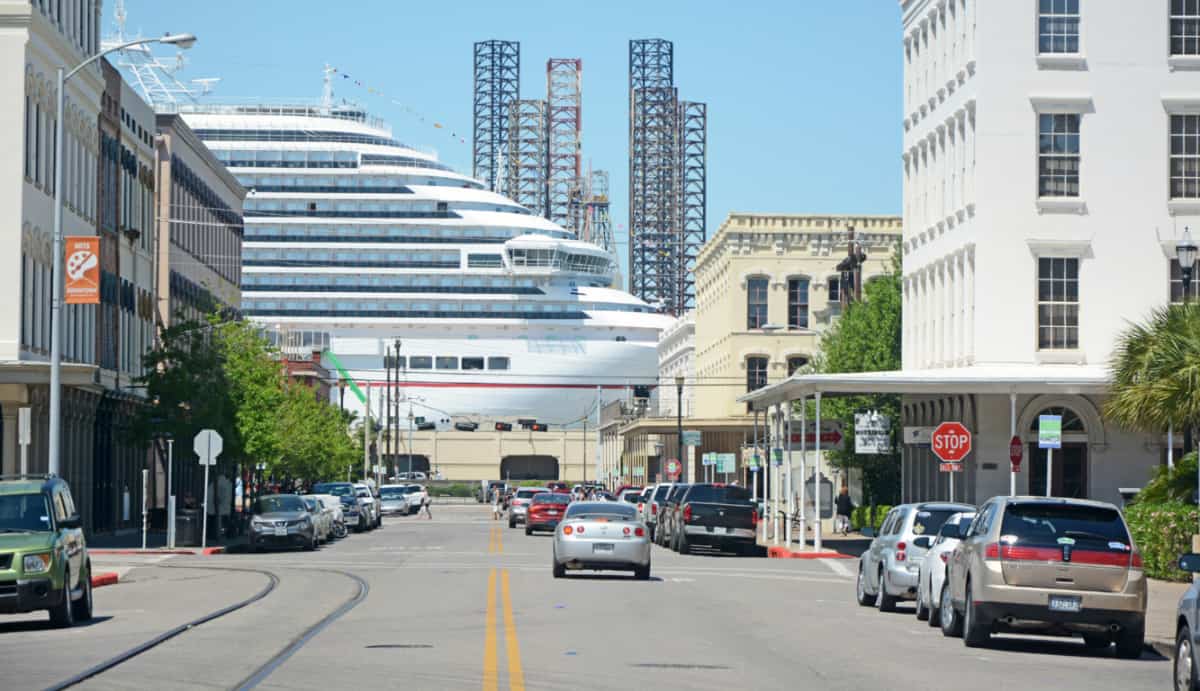 Cruise Ship in Galveston, Texas