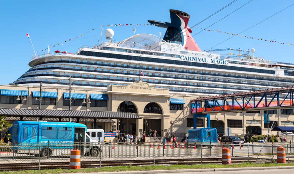 Carnival Cruise Ship in Galveston, Texas