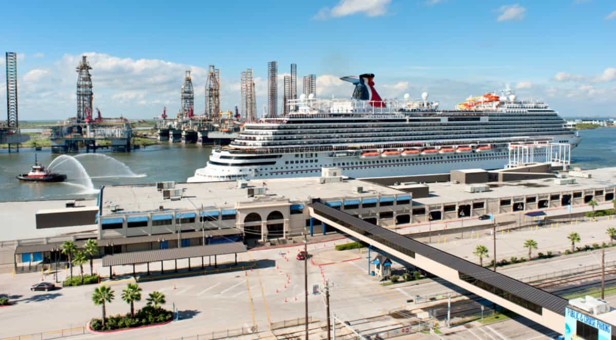 Carnival Cruise Ship at Galveston, Texas