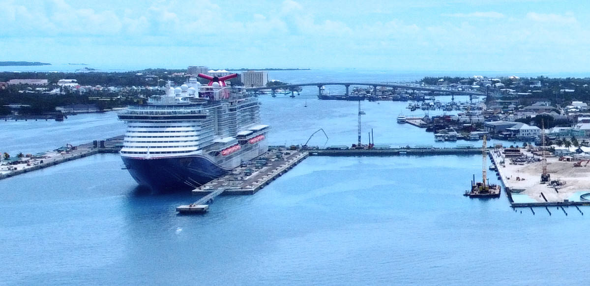 Mardi Gras Cruise Ship in Nassau