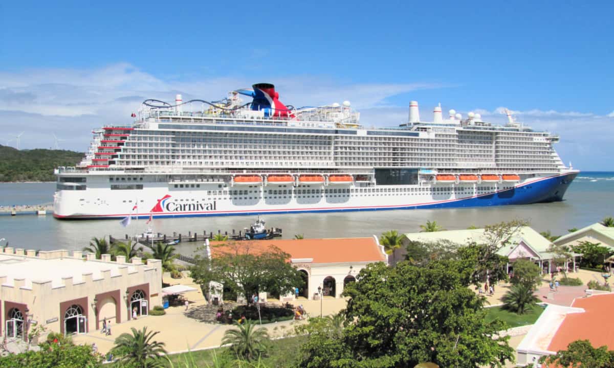 Carnival Cruise Ship in Dominican Republic