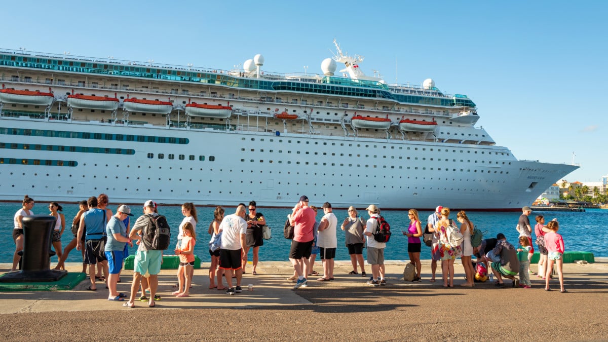 Cruise Passengers in the Bahamas