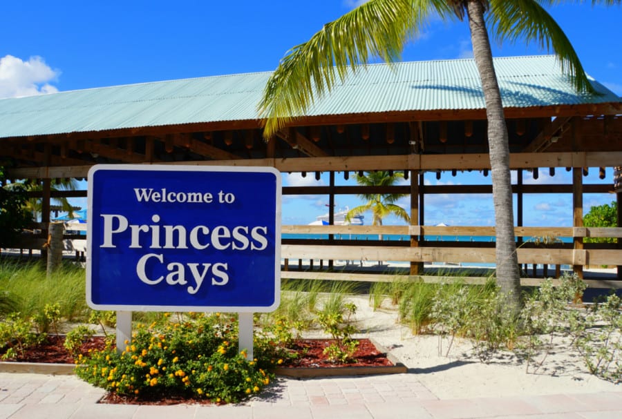Welcome to Princess Cays Sign