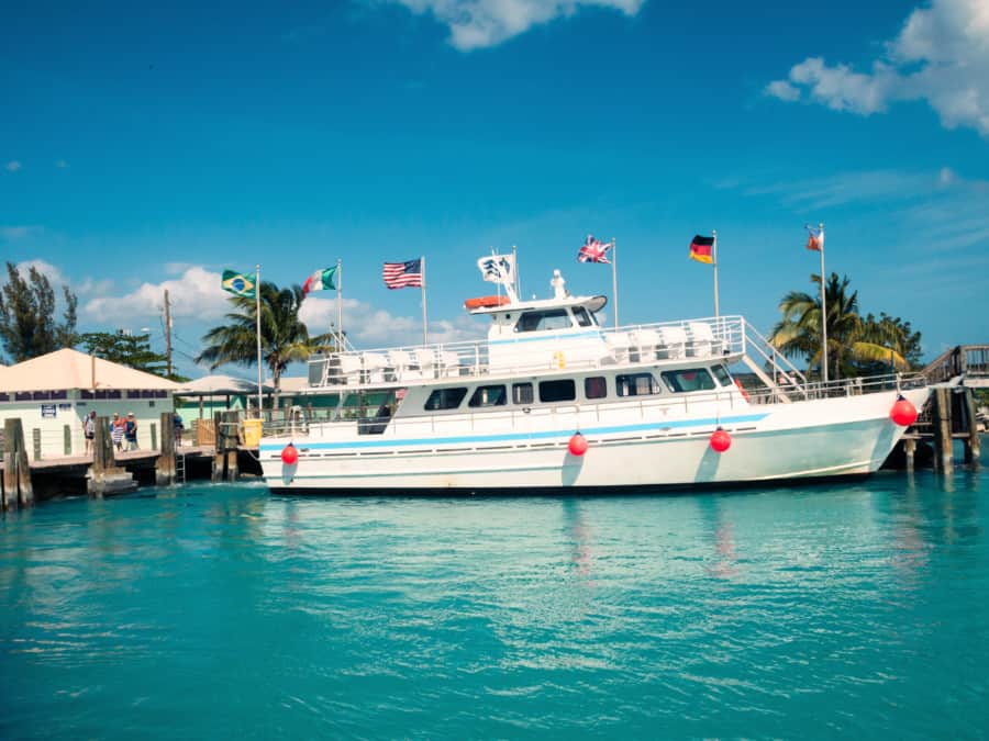 Boat located at Princess Cays