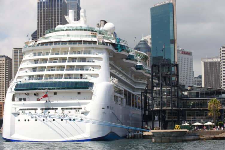 Radiance of the Seas Docked in Sydney