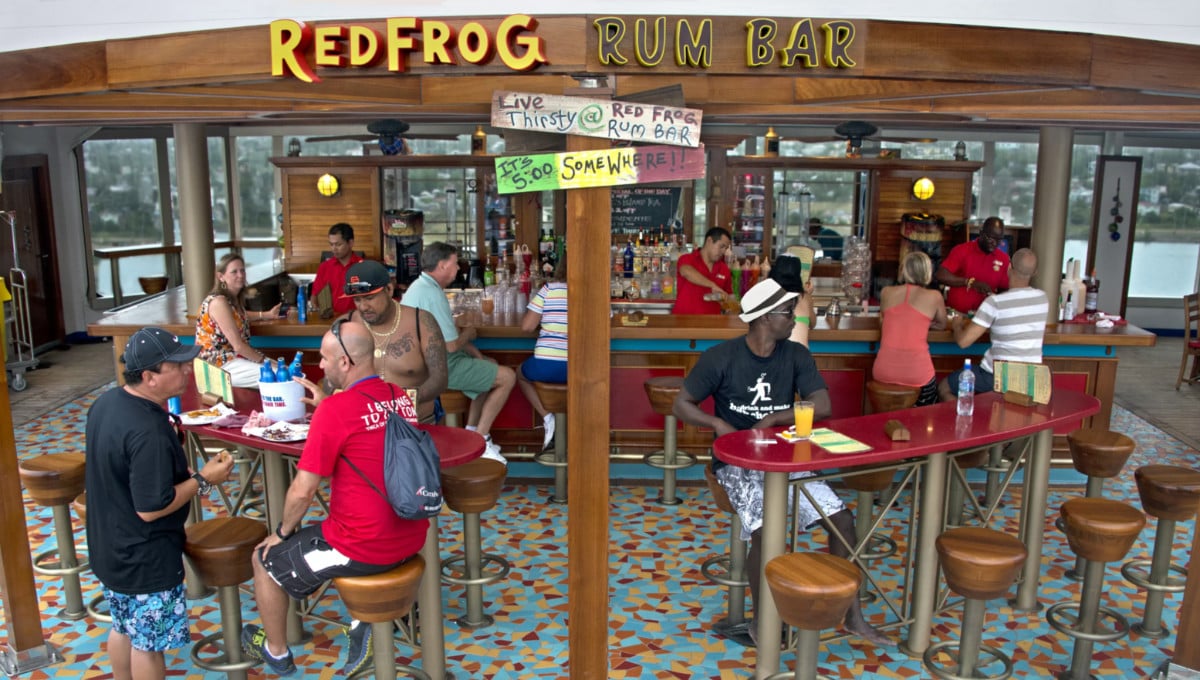 Carnival Cruise Line's RedFrog Rum Bar