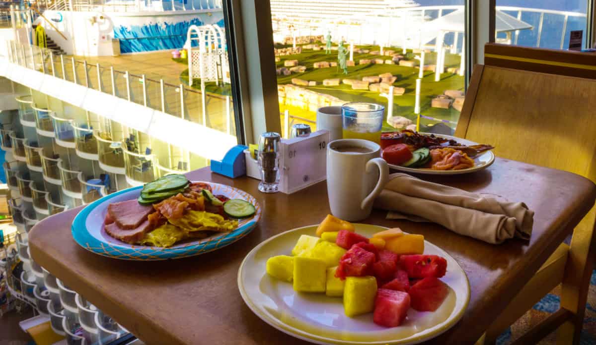 Breakfast on Royal Caribbean Cruise Ship
