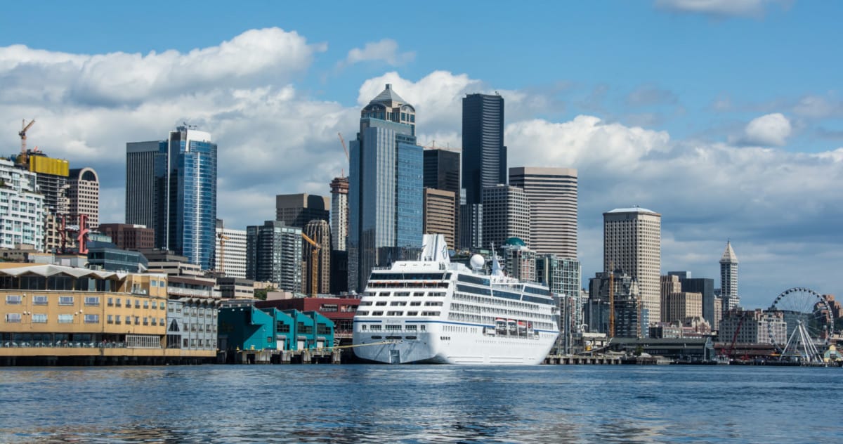 Cruise Ship Docked in Seattle