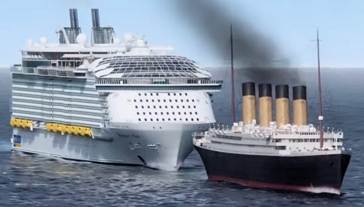 Titanic Compared to an Oasis-Class Cruise Ship