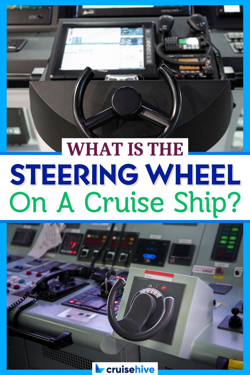 Steering Wheel on a Ship