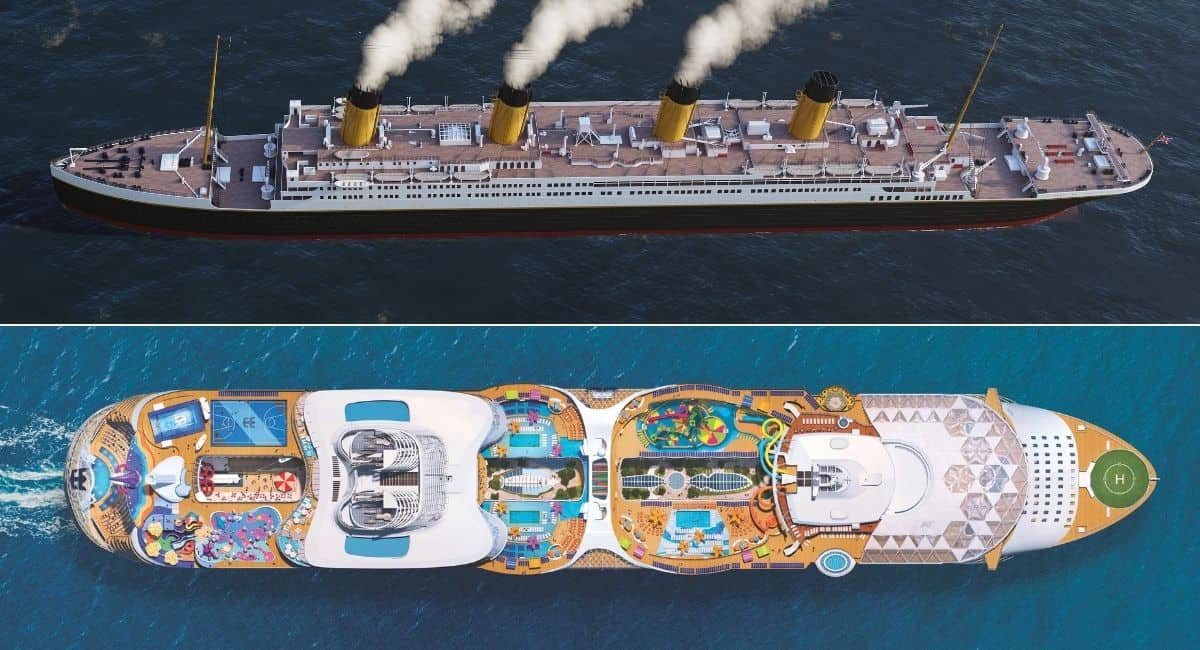 Wonder of the Seas vs Titanic