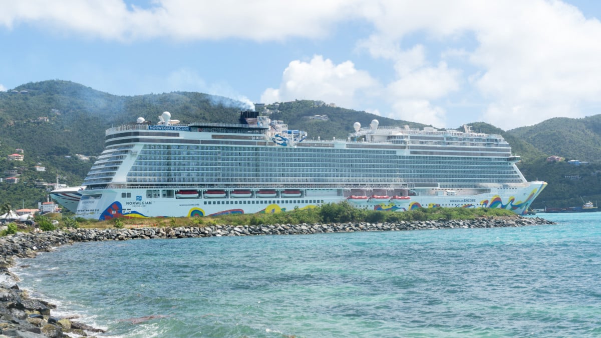 Cruise Ships in British Virgin Island, Caribbean