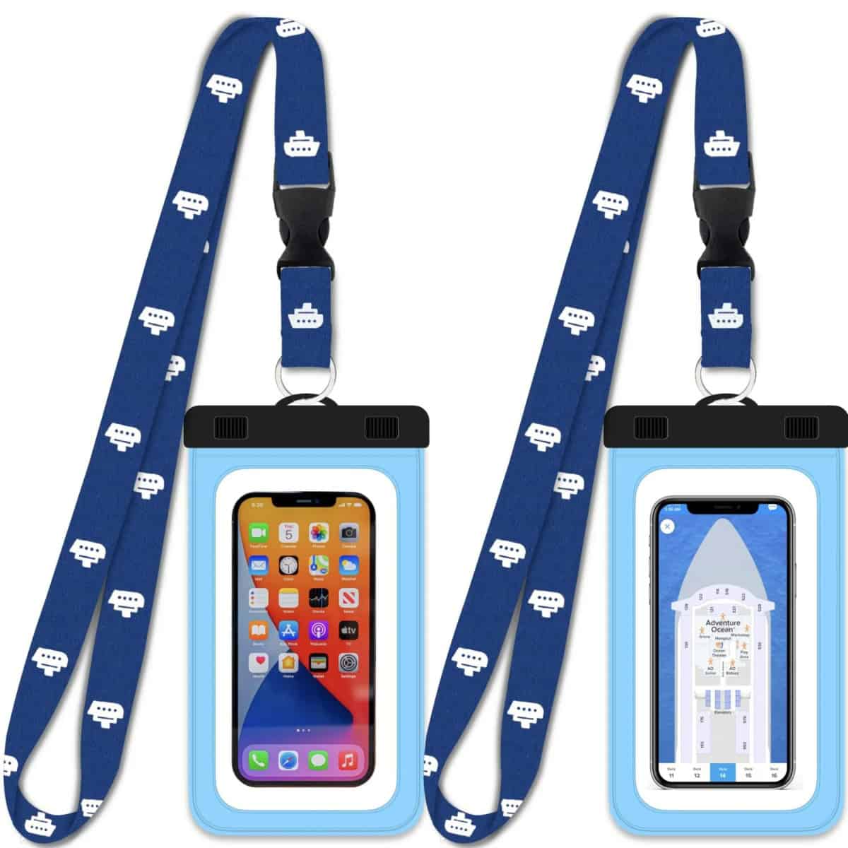 Waterproof Phone Pouch with Cruise Lanyards