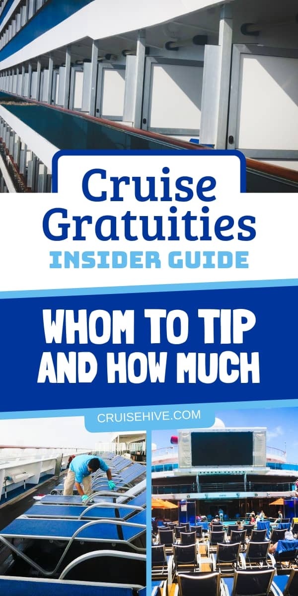 Cruise tipping tips on how much to tip crew members while on the ship. The insider guide to gratuities to make sure you know what to expect, especially for rookies.